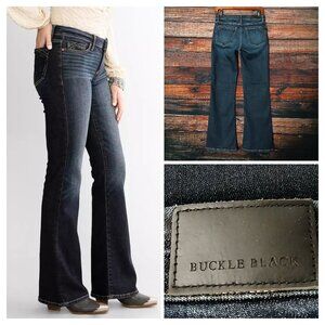 Buckle Black Label Jeans 25X30 Fit # 53 Boot Cut Dark Wash Denim Stretch